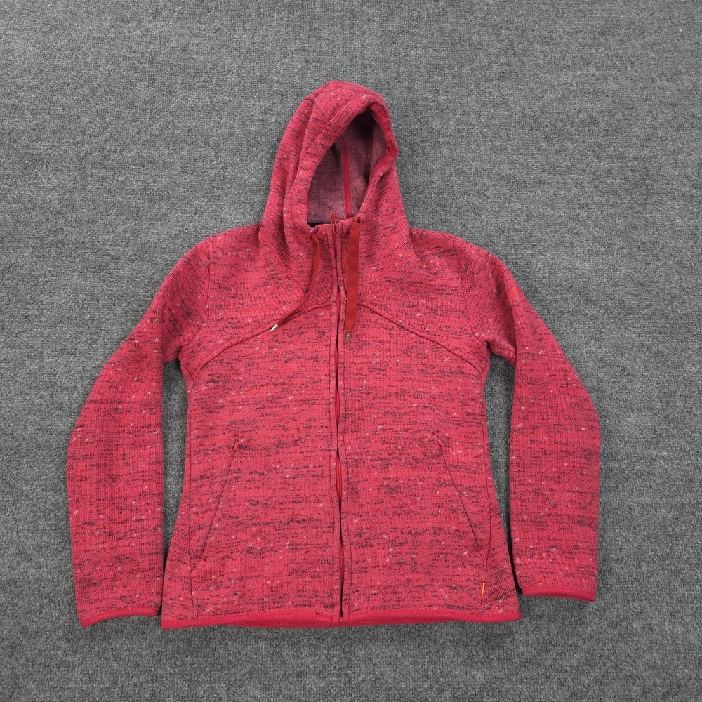 Mammut Hoodie Womens Small Red Chamuera‎ ML Fleece Hiking Jacket Outdoors Camp